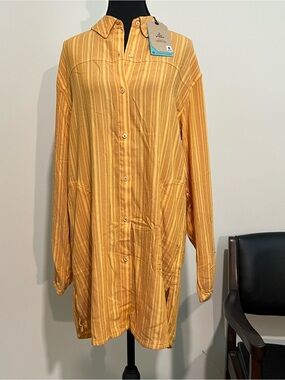 Prana Golden Yellow Striped Tunic